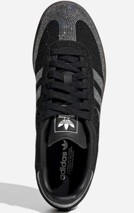 adidas Samba OG Women's Sneakers - Black / Silver Rhinestone
