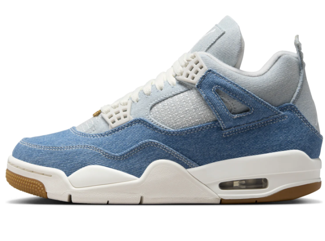 Women's Air Jordan 4 Retro TEX 'Worn Blue Denim' | IB6716-100