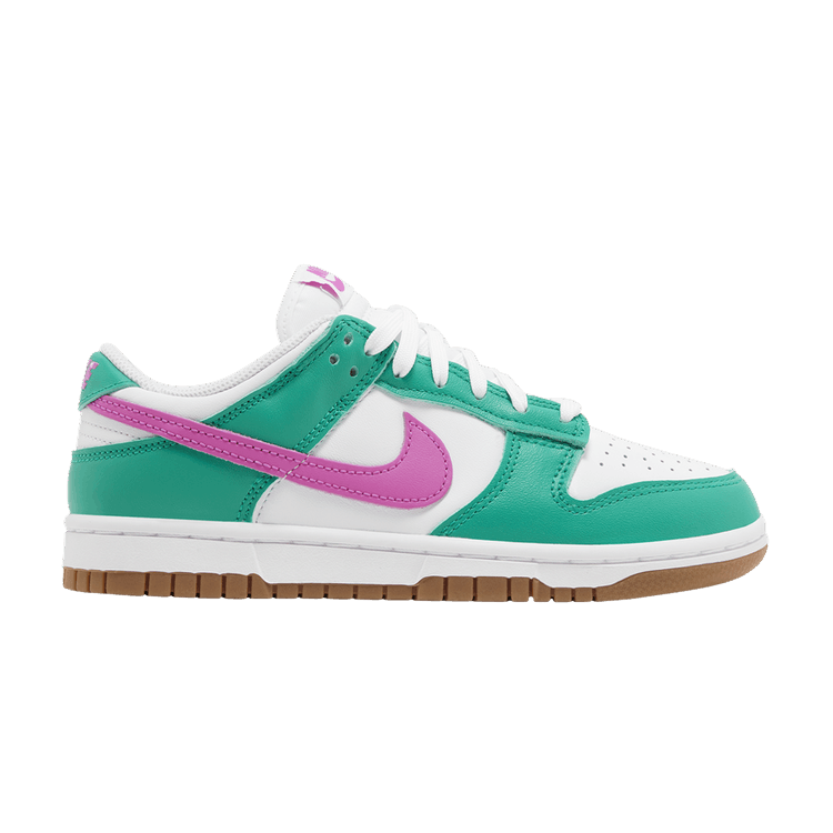 Nike Dunk Low White Stadium Green Fuchsia (Women's)