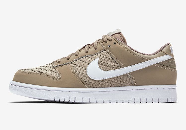 Nike SB Dunk Low Woven Khaki White