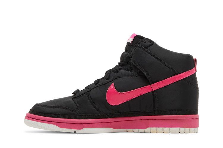 Nike Dunk High Nylon Premium Black Vivid Pink