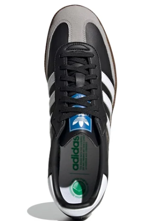 adidas Samba Vegan Sneakers - Black / White / Gum (H01878)