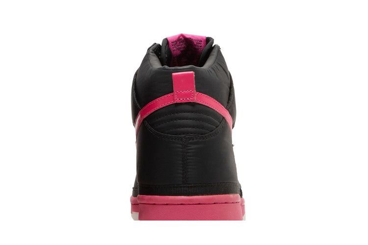 Nike Dunk High Nylon Premium Black Vivid Pink