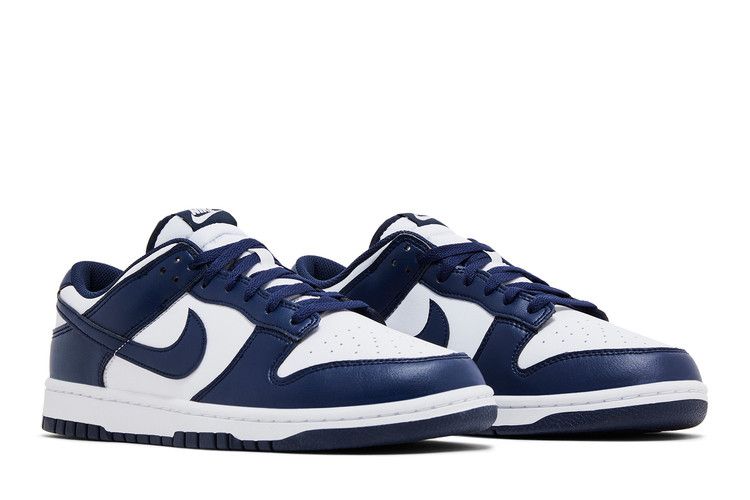 Nike Dunk Low White Midnight Navy