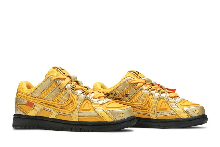 Nike Air Rubber Dunk Off-White University Gold (PS)