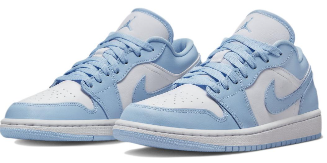 Air Jordan 1 Low Women's Sneakers - Ice Blue (DC0774-141)